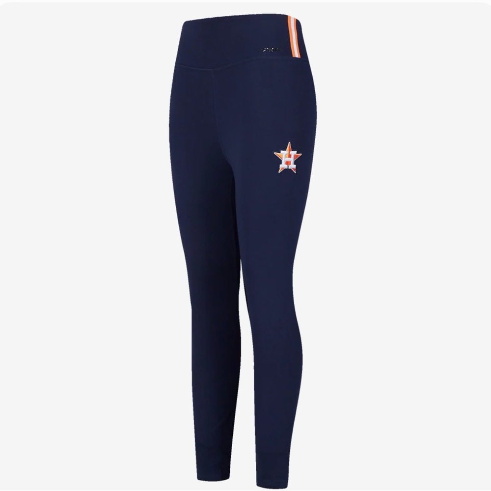 MLB HOUSTON ASTROS MASHUP WOMENS JERSEY LEGGINGS (MIDNIGHT NAVY)